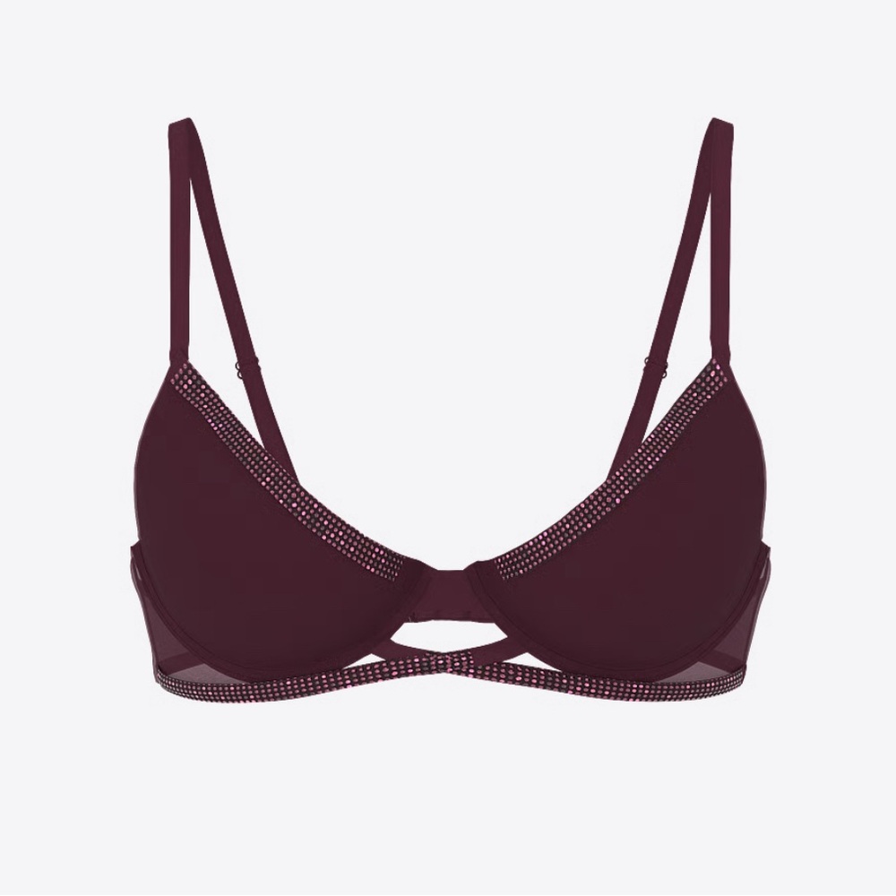 Victorias Secret Purple Shine Cradle Push-Up Bra 34C women’s Push Up